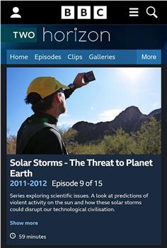 地平线系列：太阳风暴地球的威胁在线观看和下载
